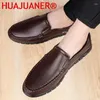 Casual Shoes Men's Loafers Slip On Boat Leather Men Lightweight Walking Driving Footwear Formal Office Male Outdoor Flats