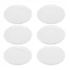 Dinnerware Sets 6 Pcs Serving Utensils Melamine Dish For Salad Appetizer White Flat Bottom Plates