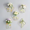 Вазы минимализм в стиле стена висящий ваза творческий украшение стеклянная гидропонная цветочная горшка гостиная
