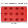 Stampi da forno 468/228 cavità mini rotonde in silicone stampo gocce di cioccolato per cani trattati stampi per gelatina ganache