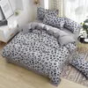 Beddengoed stelt moderne geometrische print King Comfortabele dekbedovertrek Set slaapkamer kussensloop covers 3/4 pc's bed