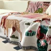 Tapisses Sofa Cover Couverture Ins Wind Multifonctionnel Nap Christmas Tapestry Picnic Boho Fil