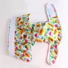 Hundekleidung S daisy/marine Tier/Papaya -Druck wasserdichte Windel weibliche Windeln Sanitär Panties Physiologische Culottes