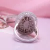 Hiphop Men Women Fine Jewelry Iced Out Gold 10k 14k 18k Solid Gold Vvs Moissanite Diamond Oval Shape the Twilight Saga Ring