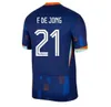 24 25 Holandia Memphis Soccer Jersey 2024 Holland Club Jersey de Jong Virgil Dumfries Bergvijn koszulka 2024 Klaassen Blind de Ligt Men Kit Kit Football Shirt