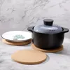 Table Mats Cork Pot Holder Heat Resistant Round Pans Stands Pad Coasters Worktop Saver Kitchen Surface Protection Gadget