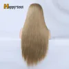 Novo peruca frontal de renda 13x2.5 transparentes de renda longa reta perucas frontais para mulheres perucas de renda sintética de alta qualidade cabelos coreanos de alta temperatura peruca