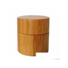 Bouteilles d'emballage en gros 30g Bambou Continer en plastique Jar de crème en bois en plastique Emballage de cosmétique vide avec un bureau de livraison de couvercle Bureau DH7FJ