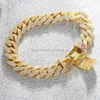 Hoge kwaliteit armband 10 mm 12 mm 13 mm diamant hiphop sieraden populaire Moissanite Cubaanse armbanden voor mannen