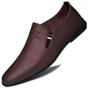 Casual Shoes Mens Loafers 2024 Male Comfortable Business Shoe All-match Men Driving Classic Genuine Leather Fashion