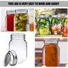 Storage Bottles 6 Pcs Food Container Mini Mason Jars Portable Honey Jelly Can Glass Salad Containers