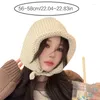 Boinas de chapéu de gorro de malha para fêmeas silenciadores de ouvido feminino Winter Work Women Crochet Adolescentes à prova de vento Fashion Skull