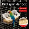 Autres fournitures d'oiseaux Boîte de nourriture Faisseur de suspension transparente avec grille anti-flasch pour les pigeons de cage perroquets durables alimentant animal de compagnie