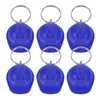 Gift Wrap 6pcs Small Key Ring Decor Charm Chain Hanging Pendant Bag Party Favors