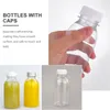 Bowls 12 Pcs Drink Bottle Thicken Plastic Juice Clear Container Beverage Glass Drinking Bottles Lids Packaging Fruit Tea Vial Cups