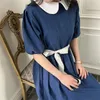 Family Matching Clothes Spring Summer Girl Dress Mother Daughter Shortsleeved Cotton Women Long skirt Sisters Look 240327