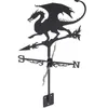 Garden Decorations Weather Vanes For Sheds Halloween Flying Dragon Farmhouse Roof Bracket Wind Direction Indicator Kit Outdoor Vintage Decor