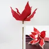 Dekorative Blumen handgefertigte Weihnachtssimulation Velvet Blume El Hochzeit Mall Tree DIY Arrangement Accessoires Dekoration