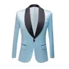 Costumes pour hommes Blazers Mens Face Bright Costume en relief vert violet jaune Bleu Made Made de mariage décontracté Blazer Jacke Dhbwr