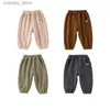 Trousers Toddr Pants New Winter Newborn Baby Boy Clothes Children Fece Pants Thick Warm Loose Causal Trousers Girls Har Pants L46