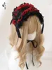 Fournions de fête Bande de coiffure en noir et blanc Lolita Doll Band Band KC Gothic Culture Dark Series Girl Accessories