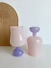 Bicchieri da vino francese vetro vintage viola tazza di acqua adorabile latte di San Valentino regalo di alto valore per bevande carine