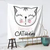 Taquestres todos os dias Catswaday abraça a diversão felina com nossa decoração de parede tapeçaria escritório moderno presente perfeito tecido macio delicado