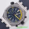 AP Brand Wristwatch Epic Royal Oak Offshore 26703st Mens Precision Steel Blue Plate Automatique mécanique Swiss Watch Famous Luxury Sports Watch