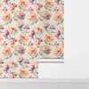 Hintergrundbilder rosa florales Aquarellschrank Aufkleber Wohnzimmer Küche Dekor Blume Langlebige Tapete wasserdichte PVC -Renovierungsaufkleber