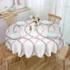 Tableau de table géométrique Abnérations en gris rose nappe imperméable décoration de mariage maison de cuisine.