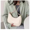 Witte halve maan okselzak dames zomertrend premium crossbody tas veelzijdige ins super schoudertas handtassen 240328