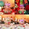 Party Supplies TX LED Acryl Cake Stand Wedding Baking Tray Decoratie Dessert Tafelplaat