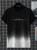 T-shirts masculins T-shirt pour hommes pour hommes Vêtements Summer Fashion Gradient Lettre imprimé HARAJUKU CARQUE CHEP