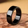 Cluster Rings Luxurious Natural A-grade Jade Ring Black Men And Women's Lovers' Hand Jewelry Fashionable Solid Color Lucky Exquisite