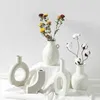 Vazen Noordse ins -keramische vaas Home Decoratie Accessoires White Flowerpot Art Wedding Handwerk Gift