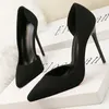 Dress Shoes 2024 Dames Suede High Heel Dun Mode Office Sexy 10 cm