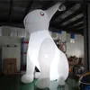 8MH (26 pies) con ventilador gigante al aire libre encantadora iluminación inflable conejito de conejo blanco réplica de animales para publicidad o decoración de eventos de Pascua