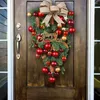 Dekoratif çiçekler Noel süsleri duvar çelenk çelenk ön kapı yay ağacı topper dekorasyon pencere döşeme