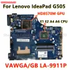 Motherboard VAWGA/GB LA9911P For Lenovo Ideapad G505 15Inch Laptop Motherboard With HD8570M 1GB GPU AMD E1 E2 A4 A6 CPU DDR3 100% Tested OK