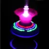 Spinning Top Creative Childrens UFO Toy Color Crown Fiber Optic Flash Music Gyroscope Electric Rotating Top Gyroscope Gift Random YH770 L240402