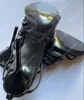 2023 Sandales High Heels Ysl Luxurvs Designer Chaussures talons Paris Robe Classics Femmes 10cm 8cm Talons Black Golden Gold Bottoms With Box Taille 35-42