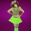 Party Supplies Pesenar 80 -talets 90 -tals retro neon outfit kvinnors kostymtillbehör set för halloween karneval