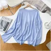 T-shirts pour femmes T-shirts minimalistes Femmes Pure Bandage classique Design résistant au soleil Summer Soufflent lâche Casual Korean Style Fashion