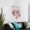 Tapestries Hand Woven Hanging Ornament Bedroom Northern Europe Manual Weaving Mori Department Cotton Rope Leaves Creativity Simple