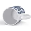 Tasses damassées en bleu et blanc (positif) tasse de bonne qualité imprimer 11 oz tasse de café da