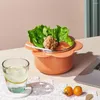 Bowls Unique Bowl Large Capacity Easy Clean Portable Lovely Sunflower Shape Noodle