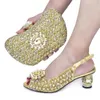 Vestir zapatos con bolsos a juego para mujeres y bolsos Set Women 2024 Italian Bag Shoe Fiesta de bodas Bride de boda