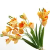 Decorative Flowers Cross Border Feel Bundle Tie Xian Lian Home Furnishing Simulation Orchid Wedding El Sample Room Artificial Flower