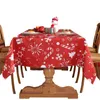 Nappe de Noël en tissu de Noël Polyester Party Party et huile rectangulaire de 10 pieds Couvertures de Thanksgiving jetable