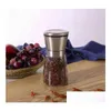 Mills Manual Pepper Salt Grinder Sauce en acier inoxydable Sauce Grinders Drop Livraison Home Garden Cuisine, Bar à manger outils de cuisine DHFMX